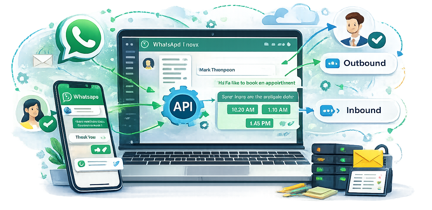 Two Way WhatsApp Messaging API
