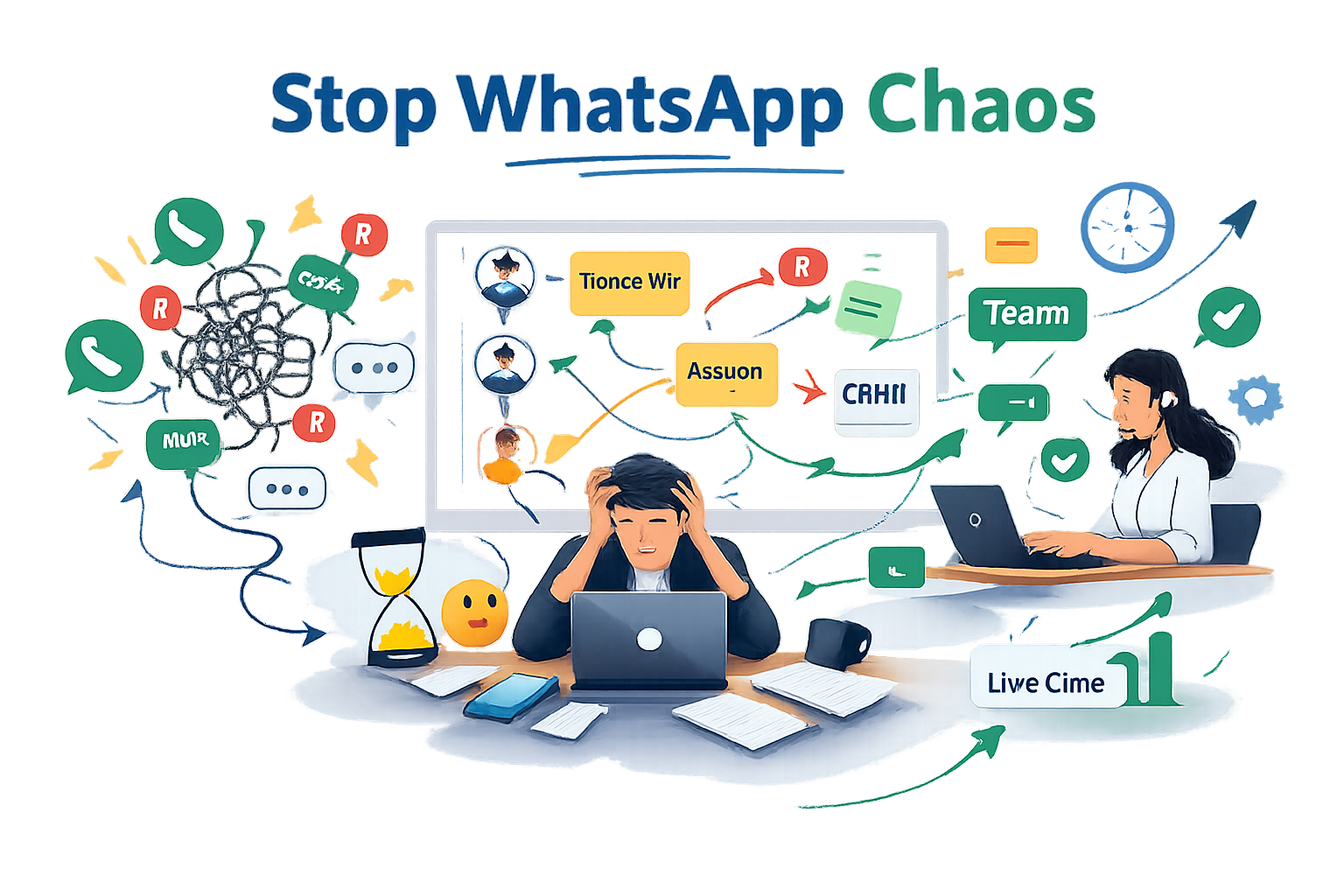 Team Collaboration in WhatsApp Inbox